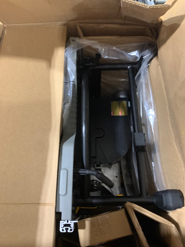 Photo 1 of DEWALT Table Saw 10 Inch with Foldable Rolling Table Saw Stand, 15 Amp, 4800 RPM, 32-1/2-Inch Rip Capacity (DWE7491RS)