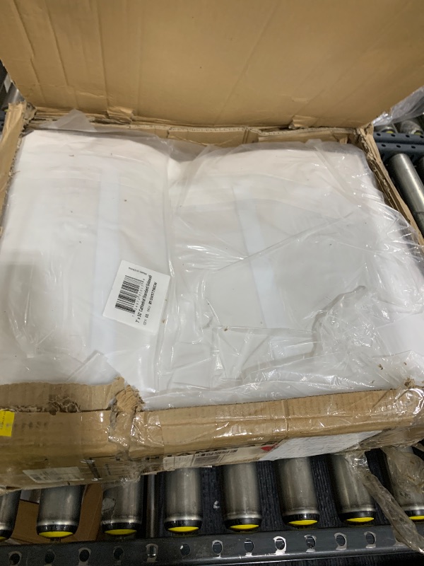 Photo 1 of 20 x 30 Tent Sidewall Kit, White PVC Vinyl with Cathedral Windows, 7 Foot Height, Includes 2 Solid Walls and 2 Cathedral Window Walls, Waterproof and UV Resistant - Tent not Included