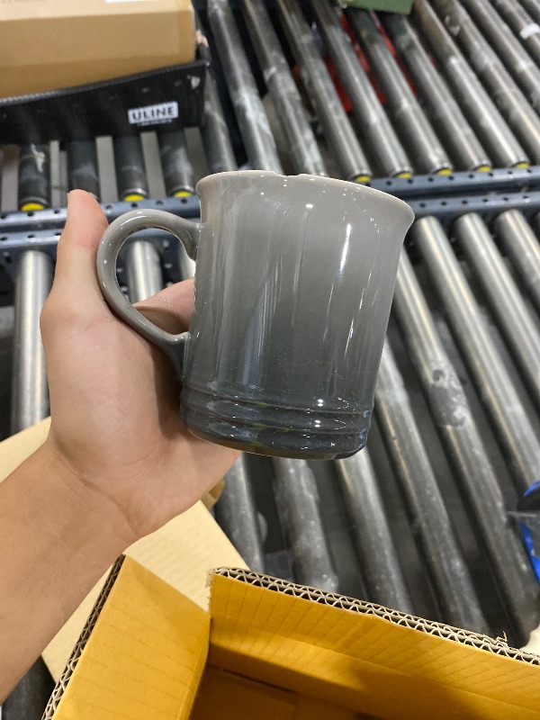 Photo 1 of **1-PIECE ONLY, DAMAGED** Le Creuset Stoneware Vancouver Mug, 14 oz. each, Oyster
