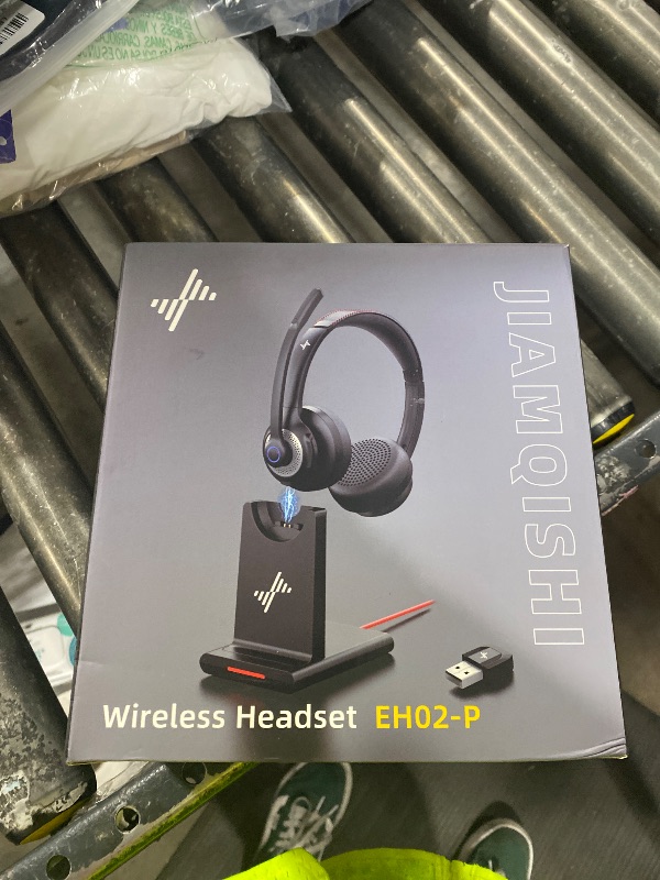 Photo 1 of Bluetooth Wireless Headset with Mic for Work, Bluetooth 5.2, Advanced Noise Reduction Microphone, Clear Calls - Comfortable On-Ear Headphones, Applicable to PC, Laptop, Phone, Android, Zoom, Office