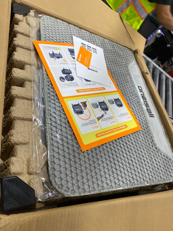 Photo 1 of oneisall Self Cleaning Litter Box for Large&Multiple Cats: Ease S1 Open-Top Cat Litter Box Easy Rinsable Clean, with Safety Protection & Large Capacity for Indoor House Cats(40pcs Waste Bags Included)