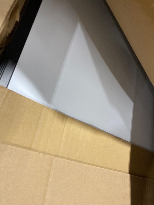 Photo 1 of VIZ-PRO Double-Sided Magnetic Mobile Whiteboard, 48 x 36 Inches, Black Aluminium Frame and Stand