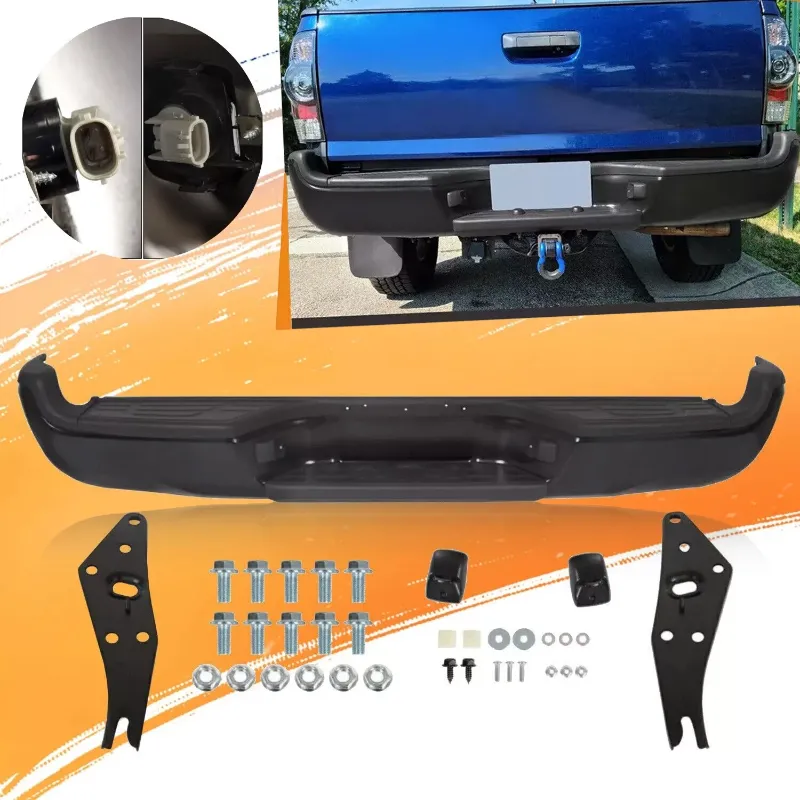 Photo 1 of Complete Black Rear Bumper Assembly For 2005-2015 Tacoma 05-15 SR5