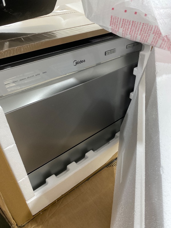 Photo 1 of Midea MDC22P2ASS Countertop Dishwasher, 6 Place Settings & 6+2 Washing Cycles Portable Dishwashers, Energy Star Dish Washer for Dorm, RV & Apartment, Silver
