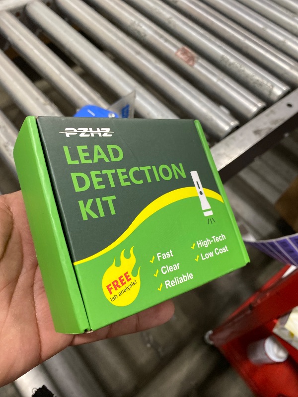 Photo 1 of PZHZ Lead Test Kit – Fast Lead Detection for Dishes, Paint & Toys, Includes Non-Lead Reference Card & UV-Protection Gloves, 1 Bottle Test Liquid + Free Lab Tests, Accurate & Easy Home Use