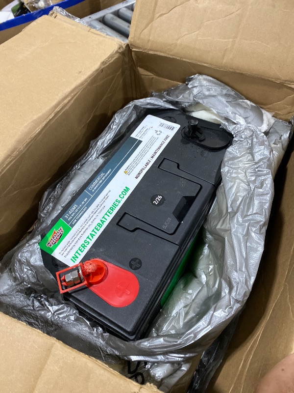Photo 1 of Interstate Batteries Automotive Battery 12V 63Ah (Group 34R) 800CCA SLI Pure Lead AGM Automobile Replacement Battery for Cars, Jeeps, SUVs, Trucks, Vans (MTZ-34R)