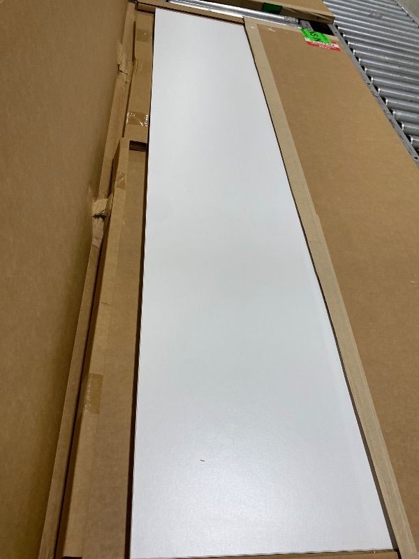 Photo 1 of OfficeSimpli 60 x 24 Inch Desk Top, Made in USA Replacement Table Top for Sit-to-Stand Adjustable Desk Frame, Countertop, Workbench for Classroom, Home and Office (Desk Top only) - Glacier White