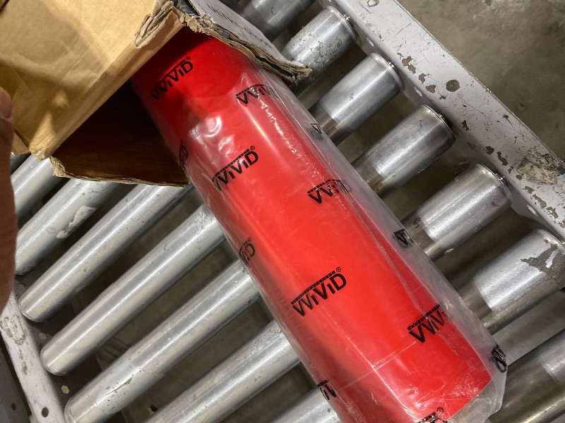 Photo 1 of VViViD+ Ultra Gloss Racing Red Vinyl Car Wrap Premium Paint Replacement Film Roll with Nano Air Release Technology, Stretchable Protective Cap Liner, Self Adhesive (50ft x 5ft)
