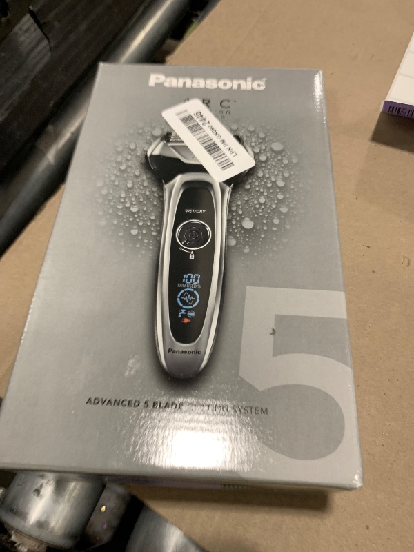 Photo 1 of Panasonic ARC5 Electric Razor for Men with Pop-Up Trimmer, Wet/Dry 5-Blade Electric Shaver with Intelligent Shave Sensor and Multi-Flex Pivoting Head, ES-LV65-S (Silver)