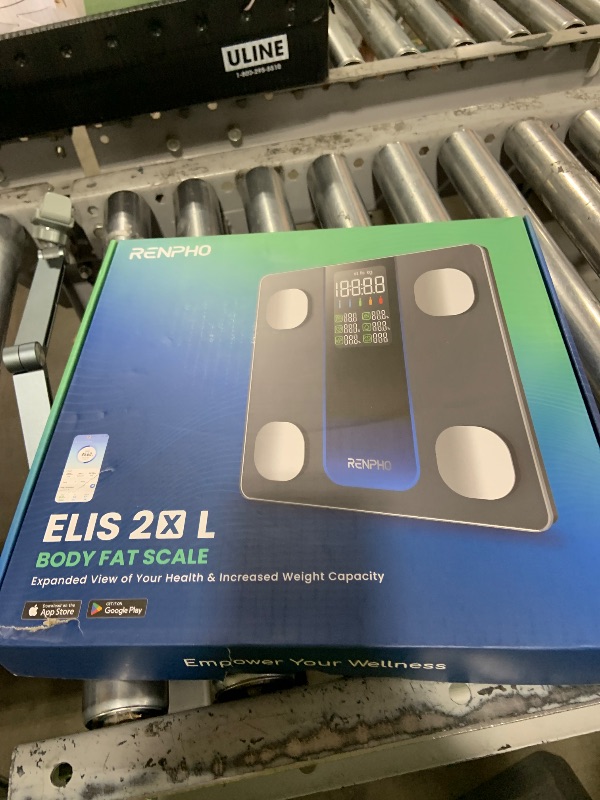 Photo 1 of RENPHO Smart Scale for Body Weight, Weight Scale with 7-in-1 Large Display for BMI, Body Fat, Muscle Mass, 13 Body Composition, High Accurate Bluetooth Scale, 500lbs, 11.8", Elis 2XL