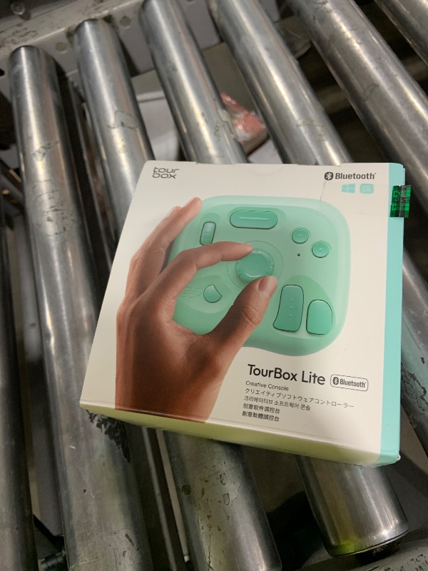 Photo 1 of TourBox Lite Bluetooth Oasis Series - Compact Editing Keyboard, Macro Controller with Custom Software for Digital Artist, Photographer, Editor, and Content Creator, Color Your Efficiency (Aqua Green)