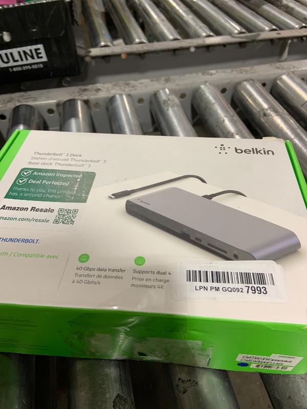 Photo 1 of Belkin Thunderbolt 3 Dock Pro w/ Thunderbolt 3 Cable - USB-C Hub - USB-C Docking Station for MacOS & Windows, Dual 4K @60Hz, 40Gbps Transfer Speed, 85W Upstream Charging, w/ Ethernet, SD & Audio Ports