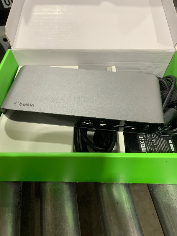 Photo 1 of Belkin Thunderbolt 3 Dock Pro w/ Thunderbolt 3 Cable - USB-C Hub - USB-C Docking Station for MacOS & Windows, Dual 4K @60Hz, 40Gbps Transfer Speed, 85W Upstream Charging, w/ Ethernet, SD & Audio Ports