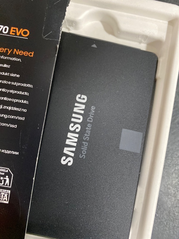 Photo 1 of SAMSUNG 870 EVO SATA SSD 500GB 2.5” Internal Solid State Drive, Upgrade PC or Laptop Memory and Storage for IT Pros, Creators, Everyday Users, MZ-77E500B/AM, Black