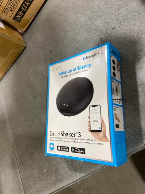 Photo 1 of iLuv SmartShaker 3, Wireless Bed Shaker for Hearing Impaired & Heavy Sleepers, 20 Alarms, Call & App Alerts, Bluetooth, Rechargeable Battery, Auto DST, iOS & Android Compatible