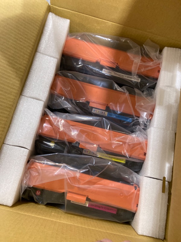 View 3 of 212A Black Cyan Magenta Yellow Toner Cartridges Works with HP Color LaserJet Enterprise M555,M554,MFP M578 Series M554dn, M555dn, M555x Printer Ink (4 Pack)