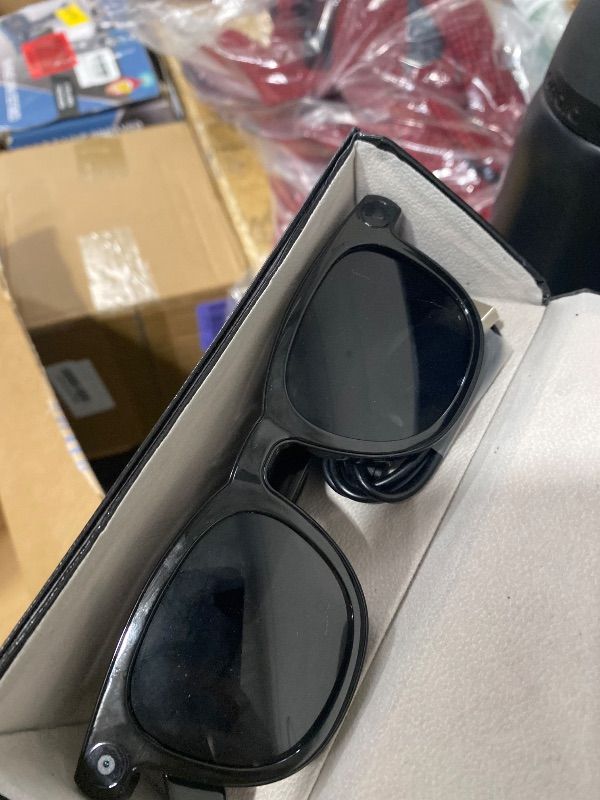 Photo 1 of EarlySincere Smart Glasses with 8MP 4K POV Camera & Bluetooth, HD Video, AI Vision Assistant, Translation & Meeting Transcriber, Open-Ear Audio, Blue Light Blocking & Sunglass Lenses for Work & Travel