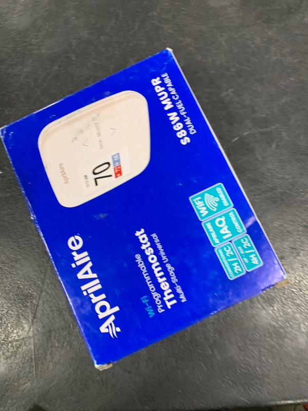 Photo 1 of AprilAire S86WMUPR Wi-Fi Programmable Thermostat, Multi-Stage Universal with IAQ Control, 2H/2C Heat/Cool Stages or 4H/2C Heat Pump Stages