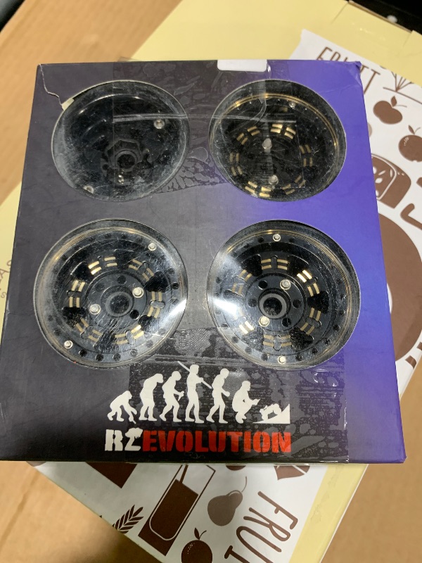 Photo 1 of Heavy Brass 1.9 Inch Beadlock Wheel Rims Negative Offset 959g for 1/10 RC Crawler Car TRX4 Capra SCX10 D90 Gen8 CC01