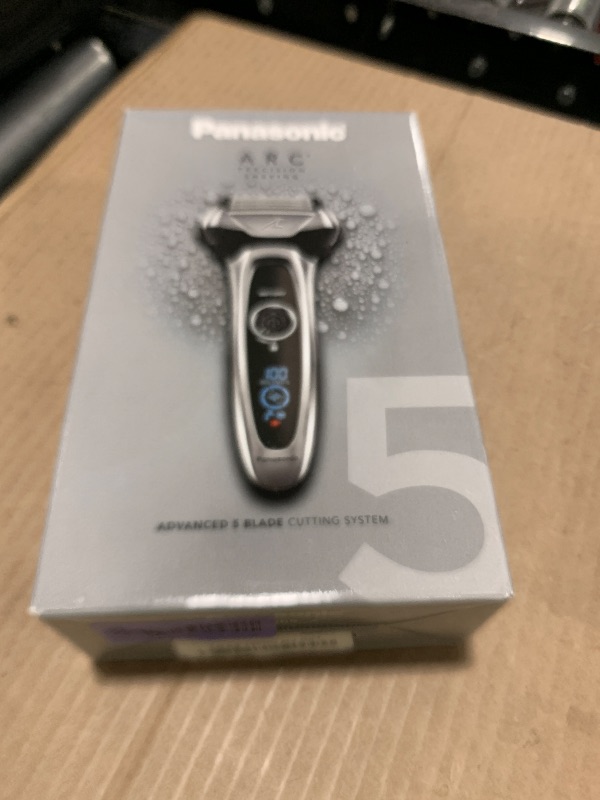 Photo 1 of Panasonic ARC5 Electric Razor for Men with Pop-Up Trimmer, Wet/Dry 5-Blade Electric Shaver with Intelligent Shave Sensor and Multi-Flex Pivoting Head, ES-LV65-S (Silver)