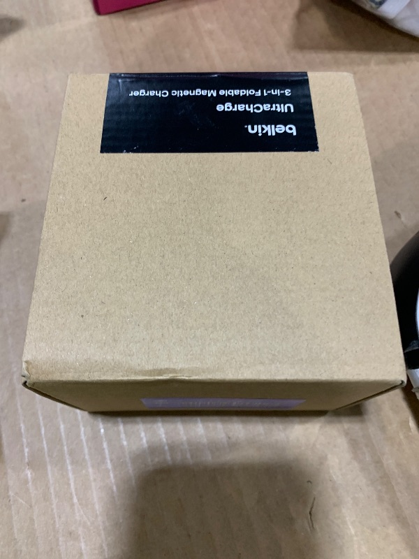 Photo 1 of Belkin MagSafe Charger Compatible, 3-in-1 Charging Station, Qi2.2 25W Magnetic Wireless Charger Dock, Foldable Charging Stand for iPhone 17/16/15, Apple Watch, AirPods, Pixel 10 (45W Adapter Included)