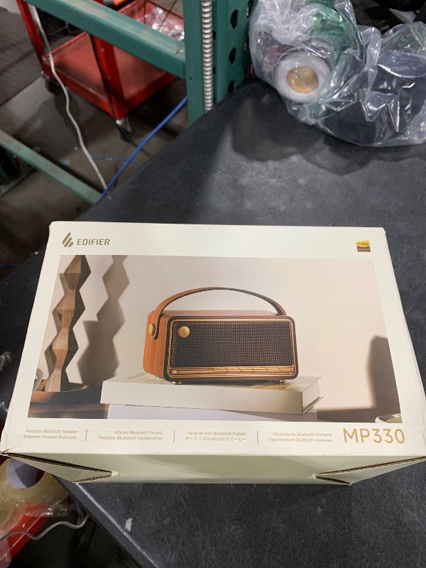 Photo 1 of Edifier Retro Wood Bluetooth Speaker, Wireless Portable Speakers with 40W Hi-Res Audio, Stereo Pairing ConneX App, USB and TF Card Brown
Visit the Edifier Store