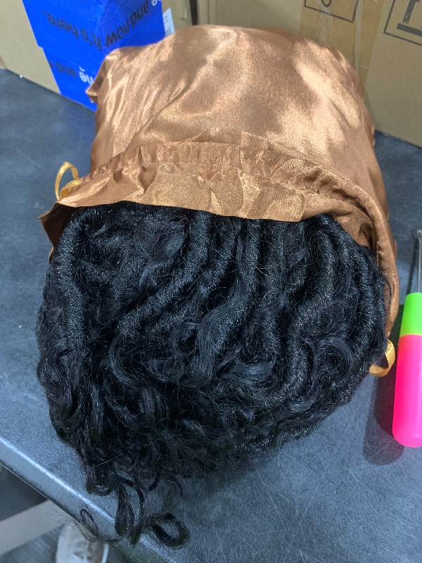 Photo 1 of Toyotress Boho Human Hair Locs - 24 Inch 8 Packs Pre-Looped Crochet Hair For Black Women Natural Black Crochet Braids Faux Locs With Human Hair Curls Braiding Hair (24 Inch, 8P-1B)