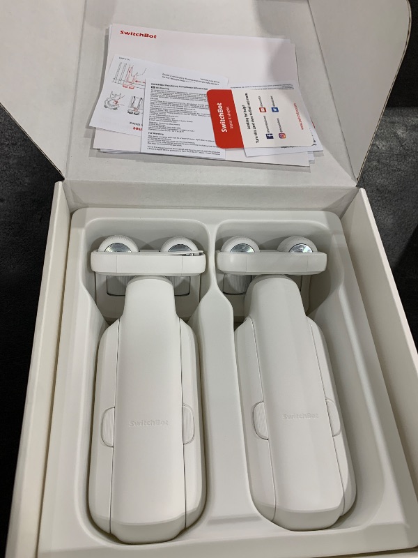 Photo 1 of SwitchBot Smart Automatic Curtain Opener 2 Pack with Hub Mini - WiFi Remote Control with App/Timer, Performance Upgrade, Compatible with Alexa, Google Home, HomeKit