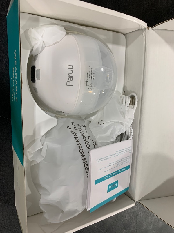 Photo 1 of Paruu Old Version Hands Free Breast Pump P16, Wearable Breast Pump Electirc Portable with 4 Modes & 12 Levels, Max 309mmHg Strong Suction 19/21/24mm Flange Inserts Wearable Breastfeeding Pump, 2 Pack