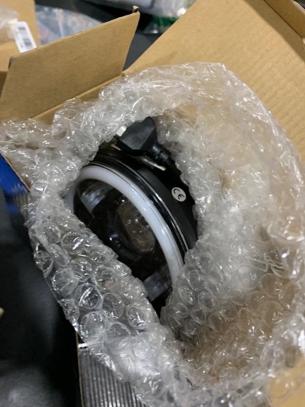 Photo 1 of MGLLIGHT 5 3/4 5.75 inch LED Headlight with Amber Halo DRL LED Projector Sealed Beam Headlight Compatible with Kenworth W900 Challenger Gran Torino P-eterbilt 352 (4pcs)