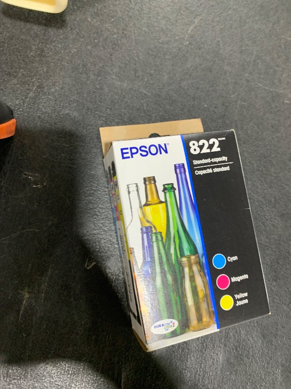 Photo 1 of EPSON 822 DURABrite Ultra Ink Standard Capacity Color Cartridge Combo Pack (T822520-S) Works with WorkForce Pro WF-3820,3823, 4820, 4830, 4833, 4834