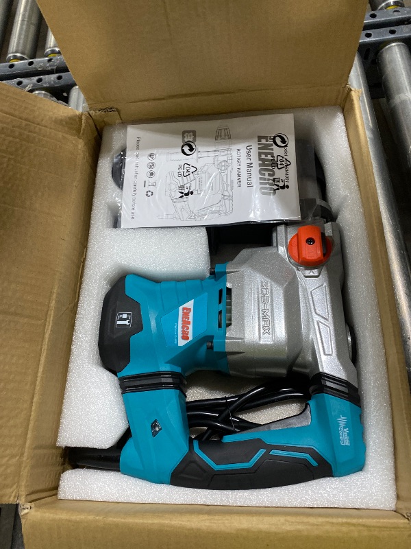 View 3 of ENEACRO SDS-Max Heavy-Duty Rotary Hammer Drill, 9 Ft.lbs, 3 Functions