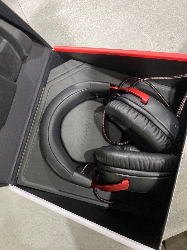 View 2 of HyperX Cloud III – Wired Gaming Headset, PC, PS5, Xbox Series X|S, Angled 53mm Drivers, Spatial Audio, Memory Foam, Durable Frame, Ultra-Clear 10mm Mic, USB-C, USB-A, 3.5mm – Black/Red