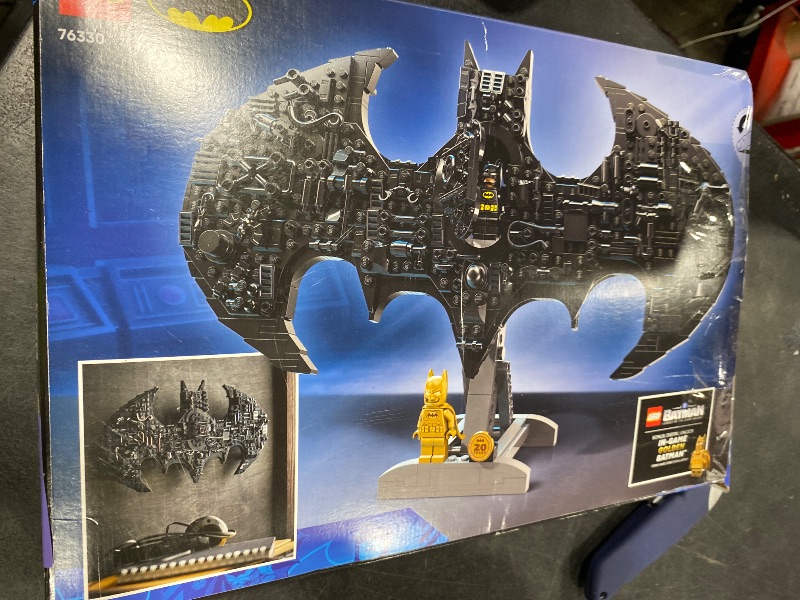 View 3 of LEGO DC Batman: Batman Logo Building Toy - Super Hero Bedroom Decor for Kids, Boys & Girls, Ages 12+ - with Classic & Golden Batman Minifigures - Gift Idea for Birthdays & Fans - 76330