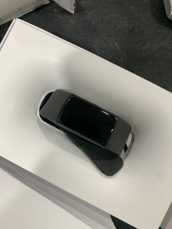 Photo 1 of Fitbit Charge 6 Fitness Tracker with Google Apps - Heart Rate on Exercise Equipment - 3-Month Google Health Premium Membership Included - Health Tools - Obsidian/Black - Small&Large Bands Included