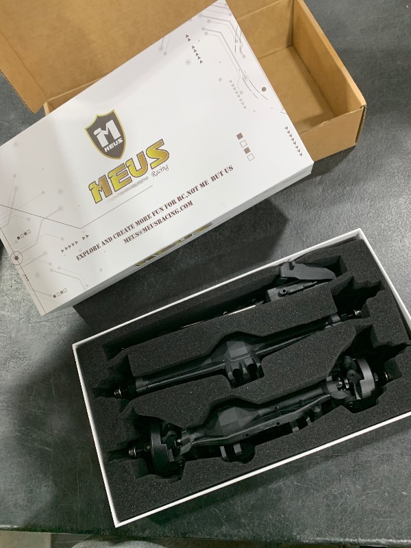 Photo 1 of MEUS RACING 1/10 Nylon ISO Stright Axles with Front Axle Counterweight for Axial Capra II SCX10 II and Other DIY 1/10 RC Crawler (AR44/AR45 Wheel Distance 194MM)
