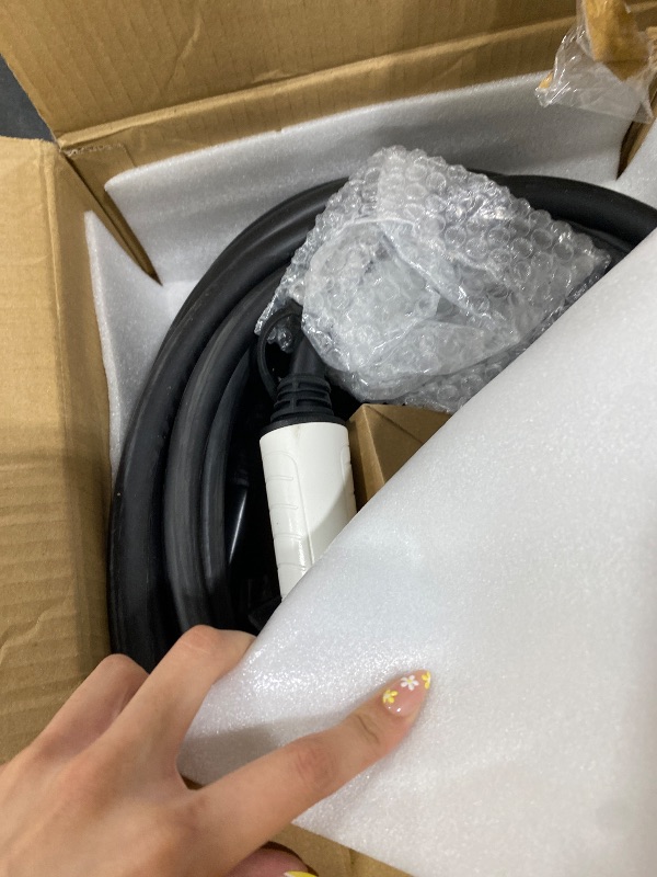 Photo 1 of SubSun EV Charger J1772 Electric Vehicle Charger 50Amp Level 2,240V 25FT Adjustable Current & Delay Charging & Portable w/NEMA 14-50 Plug & Tesla Adapter for Home, Outdoor, Camping Charging