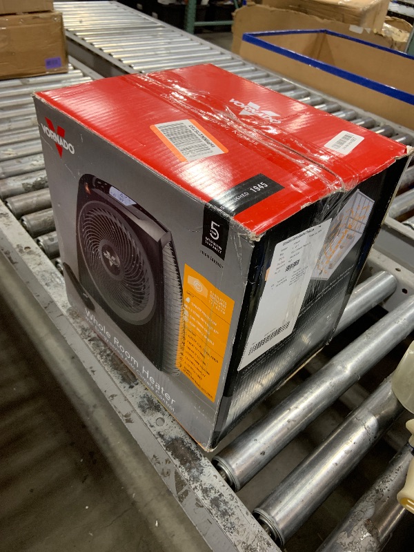 View 2 of HEAVILY USED*******Vornado TAVH10 (2025) Space Heater with Remote for Home, Fan Only Option, Digital Display with Adjustable Thermostat, Advanced Safety Features, Timer, Auto Climate Control, Heater for Bedroom, Black