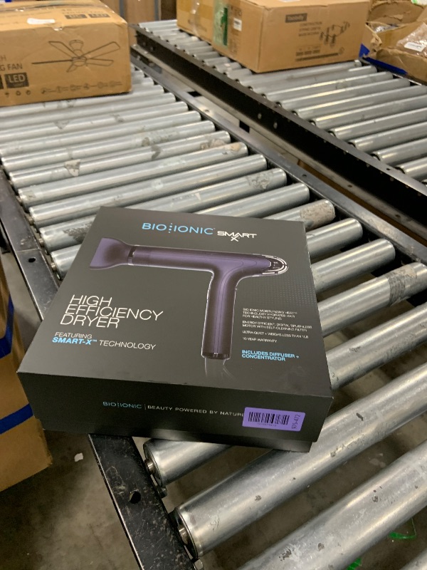 Photo 1 of Bio Ionic SMART-X Hair Dryer with Diffuser, High-Efficiency Blow Dryer with 3 Heat & 3 Speed Settings, Gently Dries, Defines & Reduces Frizz, Self-Cleaning Function, Alpine White