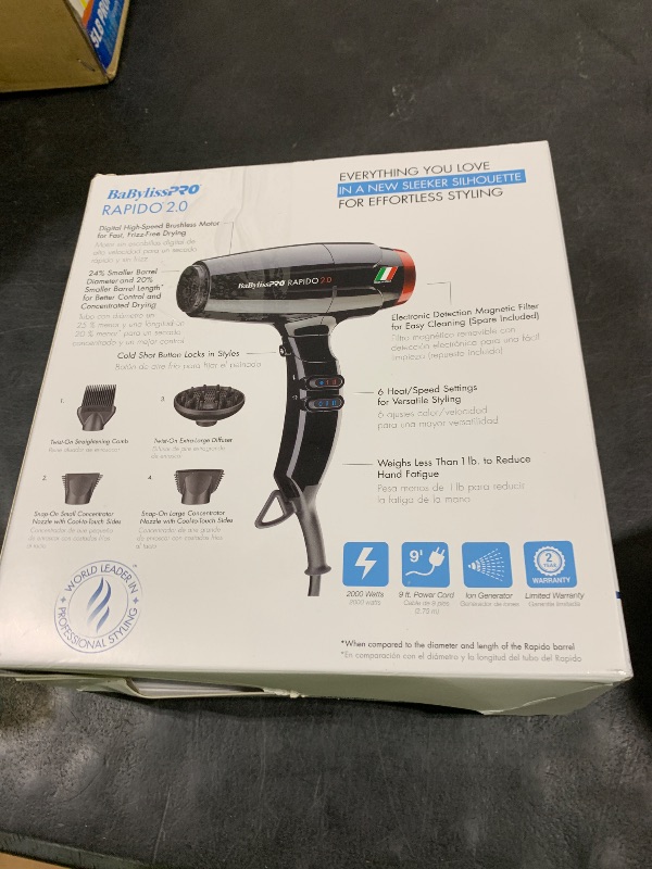 Photo 1 of BaBylissPRO High-Speed Hair Dryer