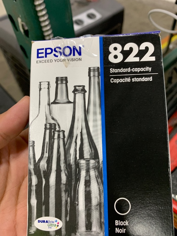 Photo 1 of EPSON 822 DURABrite Ultra Ink Standard Capacity Black & Color Cartridge Combo Pack (T822120-BCS) Works with WorkForce Pro WF-3820,3823, 4820, 4830, 4833, 4834