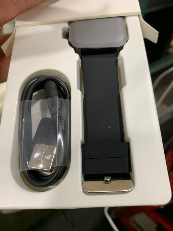 Photo 1 of TRAUSI Touchscreen Smartwatch with Bluetooth Call, 100 Modes and Sleep Notifications, Waterproof Watch for iPhone Black