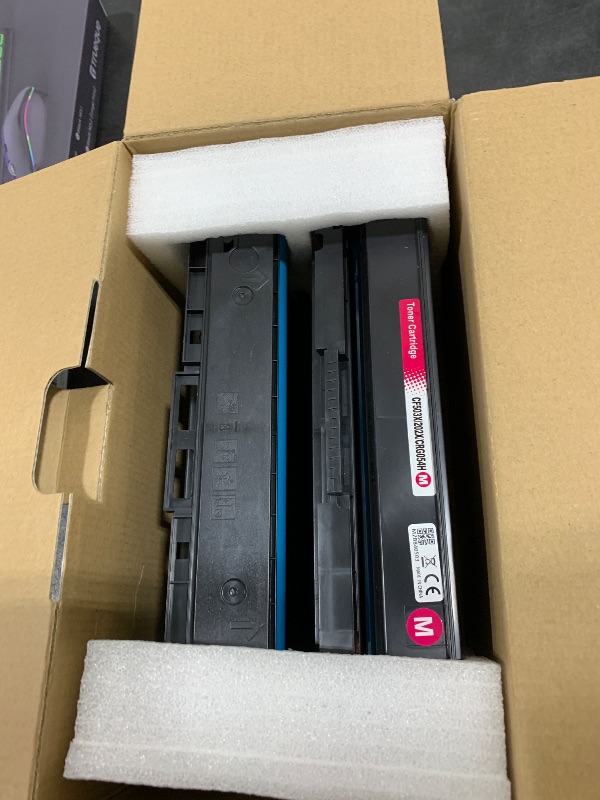 Photo 1 of 202X Toner Cartridges 4 Pack High Yield Replacement for HP 202X CF500X CF501X CF502X CF503X Color Pro M254dw; MFP M281cdw M281fdw Printer Ink(Black Cyan Magenta Yellow)