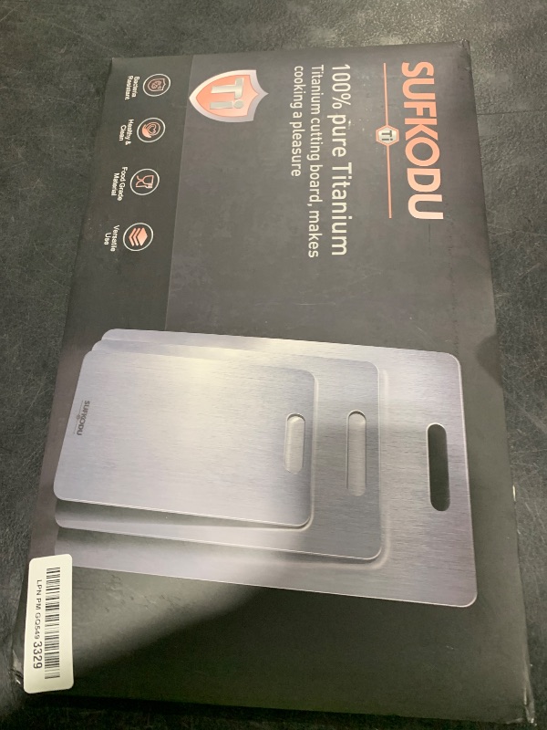 Photo 1 of 3 Piece Titanium Cutting Boards for Kitchen, Double-Sided Non-toxic Titanium Cutting Board, Dishwasher Safe Cutting Board for Meat, Vegetables, Fruits & Daily Food Prep