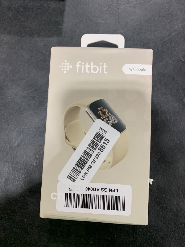 Photo 1 of Fitbit Charge 6 Fitness Tracker with Google Apps - Heart Rate on Exercise Equipment - 3-Month Google Health Premium Membership Included - Health Tools - Porcelain/Silver - Small&Large Bands Included