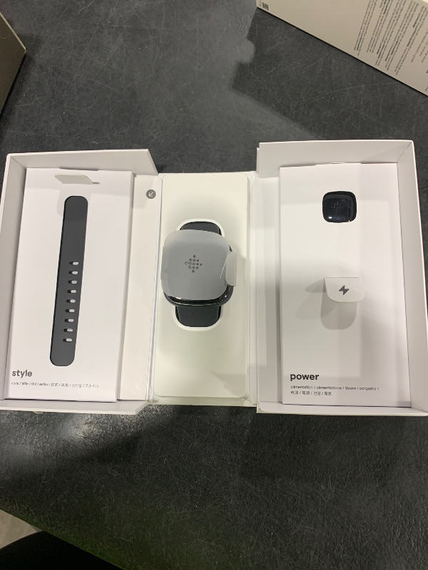 Photo 1 of Fitbit Sense 2 Advanced Health and Fitness Smartwatch with Stress and Sleep Tools - 3-Month Google Health Premium Membership Included - ECG App, SpO2, 24/7 Heart Rate, and GPS - Shadow Grey/Graphite