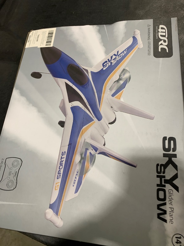 Photo 1 of QuirkyGlee Rc Plane F-22, Stealth Raptor Remote Control Airplane 3 Channel Stunt Fighter with 3 Modes Xpilot Stabilization System Easy Fly for Beginners, Aircraft Toy Gift for Adults