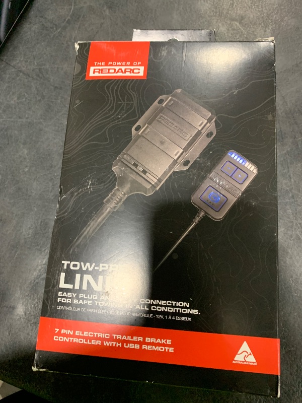Photo 1 of REDARC Tow-Pro Link Electric Trailer Brake Controller, 6-Axis Sensor Sway Control, Dual Braking Modes, Plug and Play Install for Cars, Trucks, SUVs, Compatible to Tow RV, Camper, Trailer, Boat