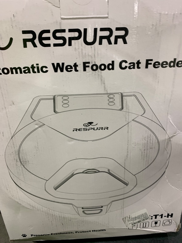 Photo 1 of Automatic Cat Feeder Wet Food, Semiconductor Cooling & Heating, 5 Fresh Meals Timed Cat Feeder for 3 Days with Stainless Steel Bowl, Easy to Clean, Programmable Wet Food Dispenser for Cat Dog