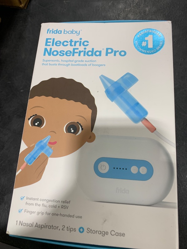 View 2 of Frida Baby Electric NoseFrida Pro Nasal Aspirator for Baby, Hospital Grade Suction, Nose Sucker for Baby & Toddler, Nasal Aspirator for Congestion Relief, 5 Suction Levels, 2 Tips, Cordless with Case